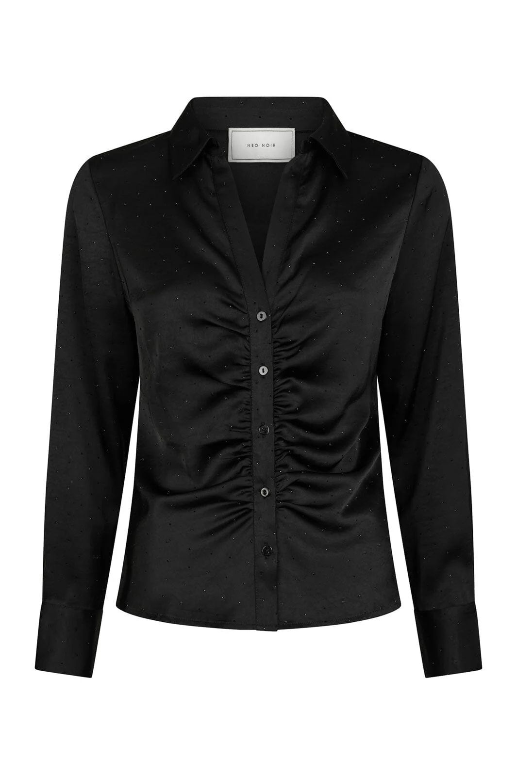 NEO NOIR Christy Heavy Sateen Badaz Shirt Black