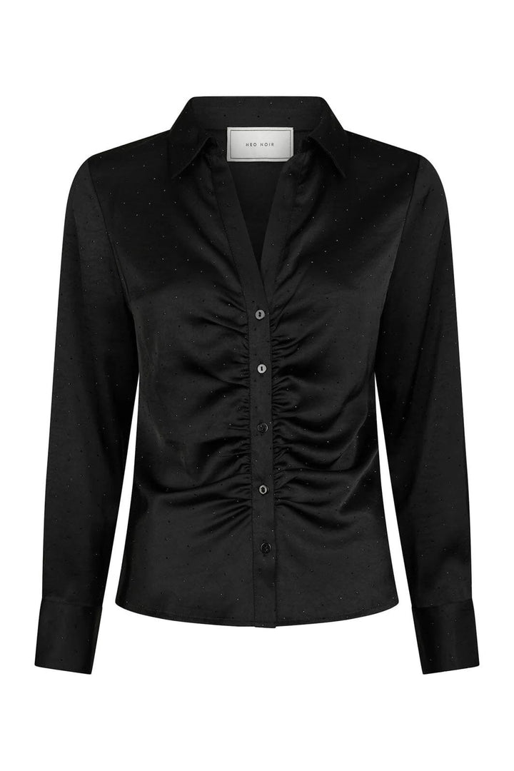 NEO NOIR Christy Heavy Sateen Badaz Shirt Black
