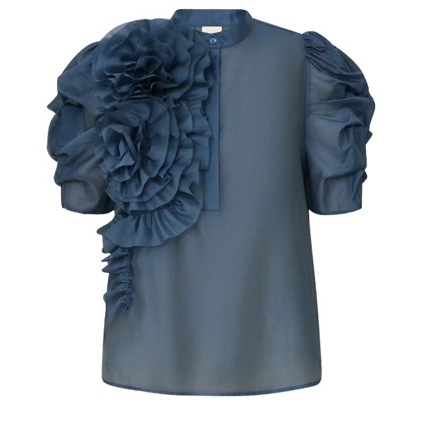 GOSSIA AnnsofiGO Blouse Dusty Blue