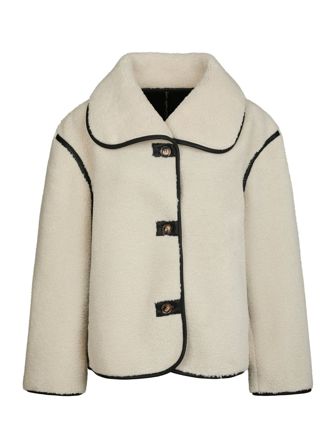NEO NOIR Edmund Teddy Jacket Ivory