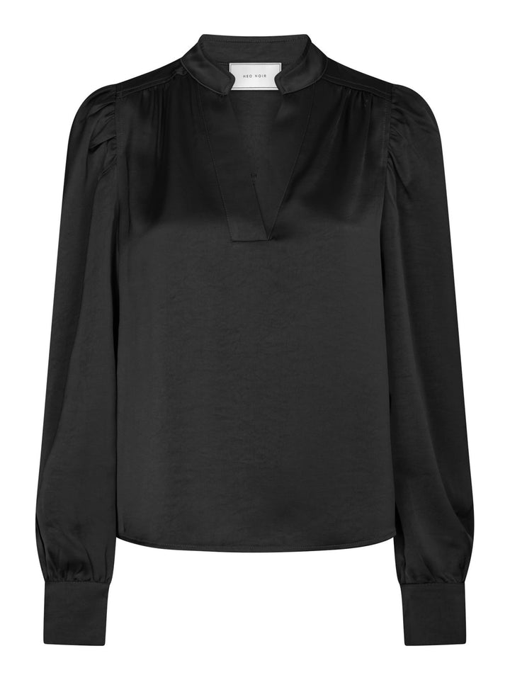 NEO NOIR Rosslyn Heavy Sateen Blouse Black