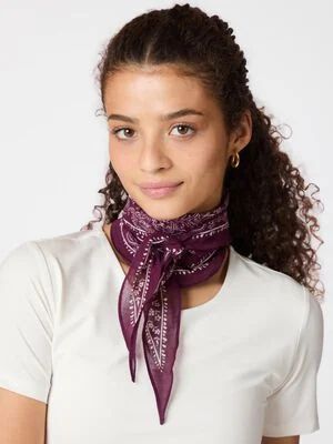 NEO NOIR Kinessa Paisley Scarf Bordeaux