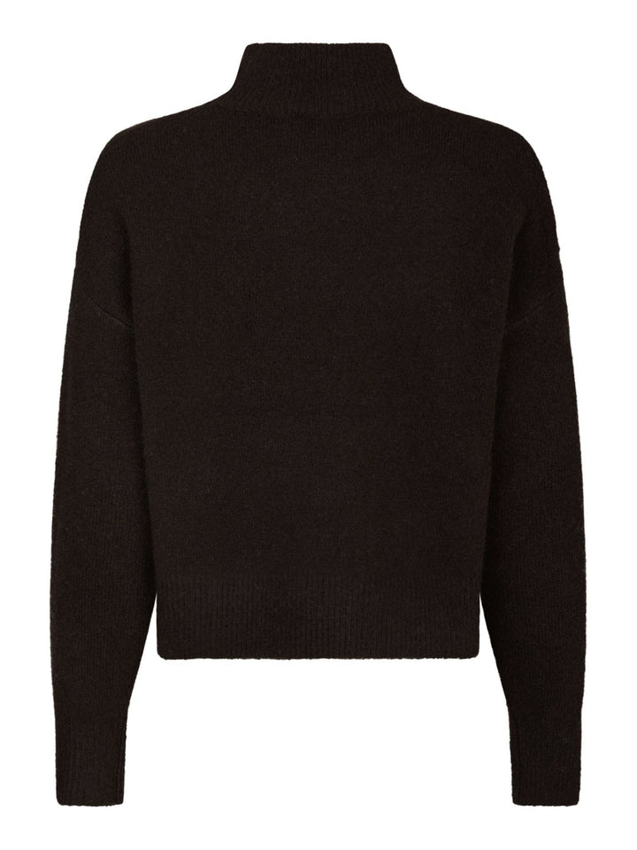 NEO NOIR Paulina Knit Blouse Dark Brown