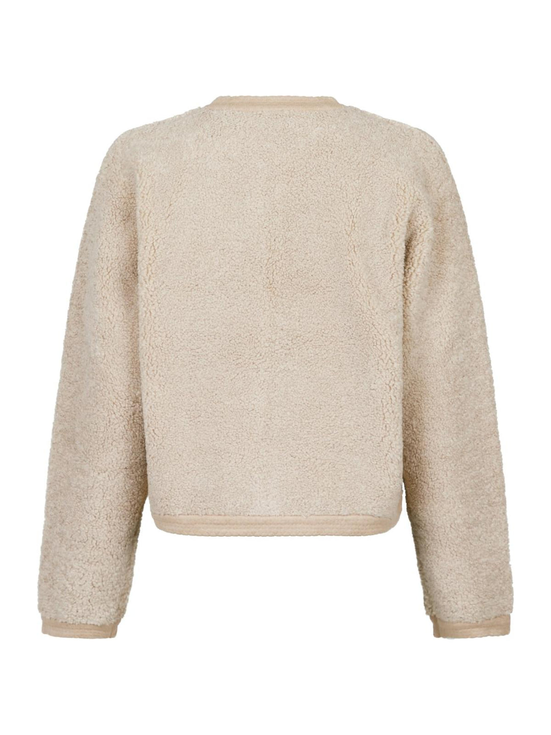 NEO NOIR Limo Fluffy Knit Cardigan Sand