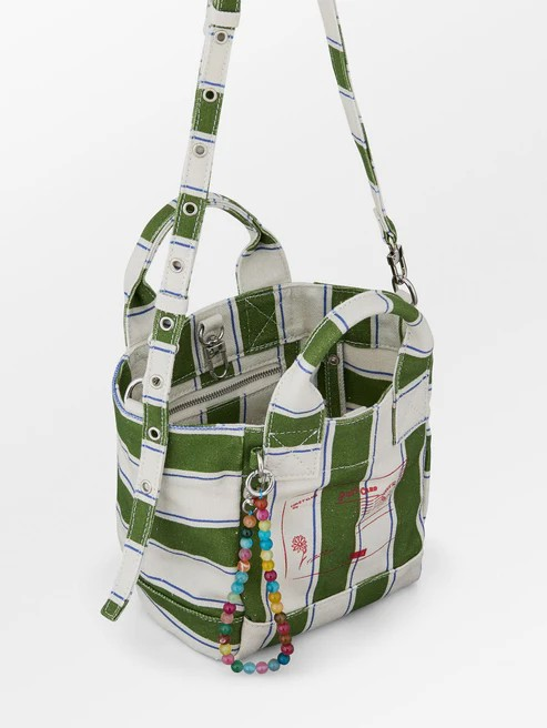 BECKSÖNDERGAARD Stripie Canvas Gabby Bag Banana Palm Street