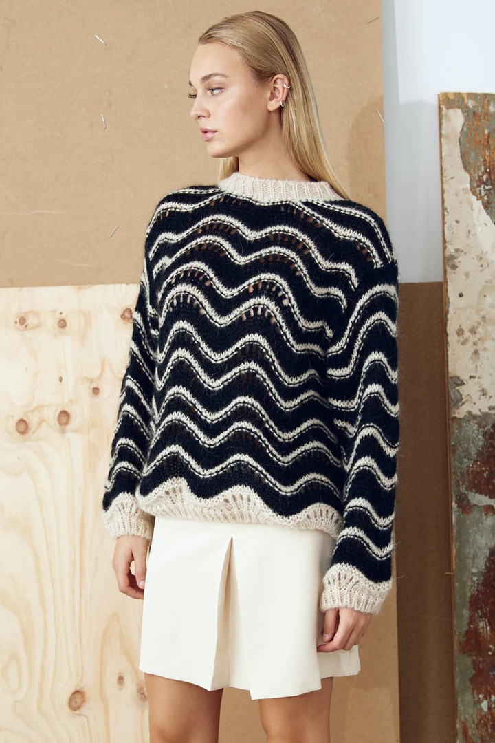 NOELLA Jaylani Knit Black Sand Mix