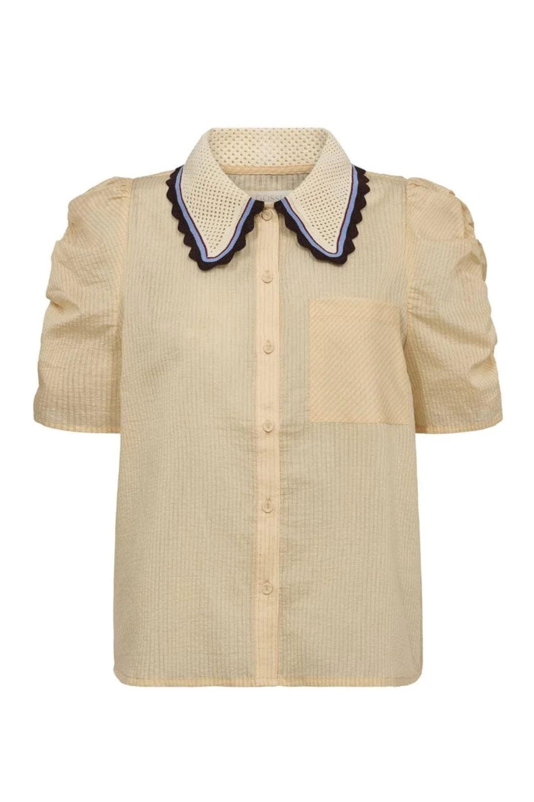 GOSSIA AllyGO Blouse Soft Lemon Stripes