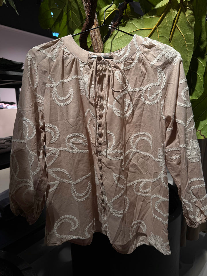 COPENHAGEN LUXE LS Shirt Applications Beige