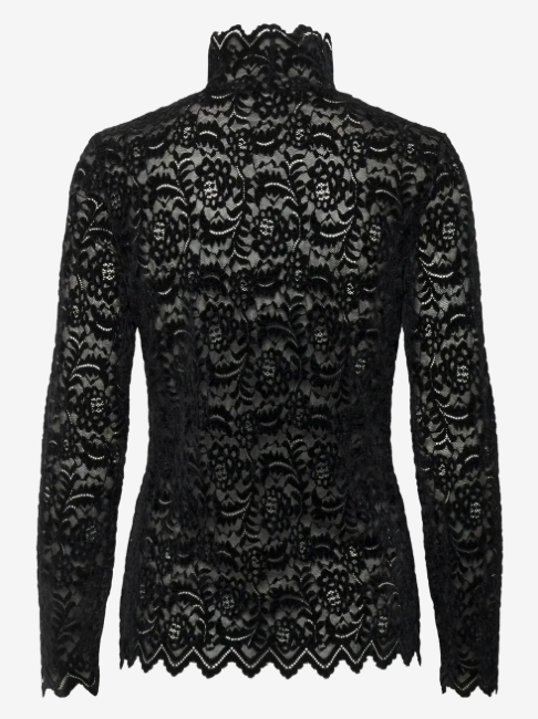 SOAKED IN LUXURY SLSable Mockneck Tee Black