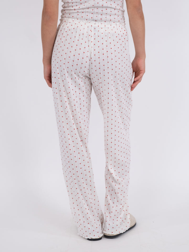 NEO NOIR Serafina Pointelle Heart Pants