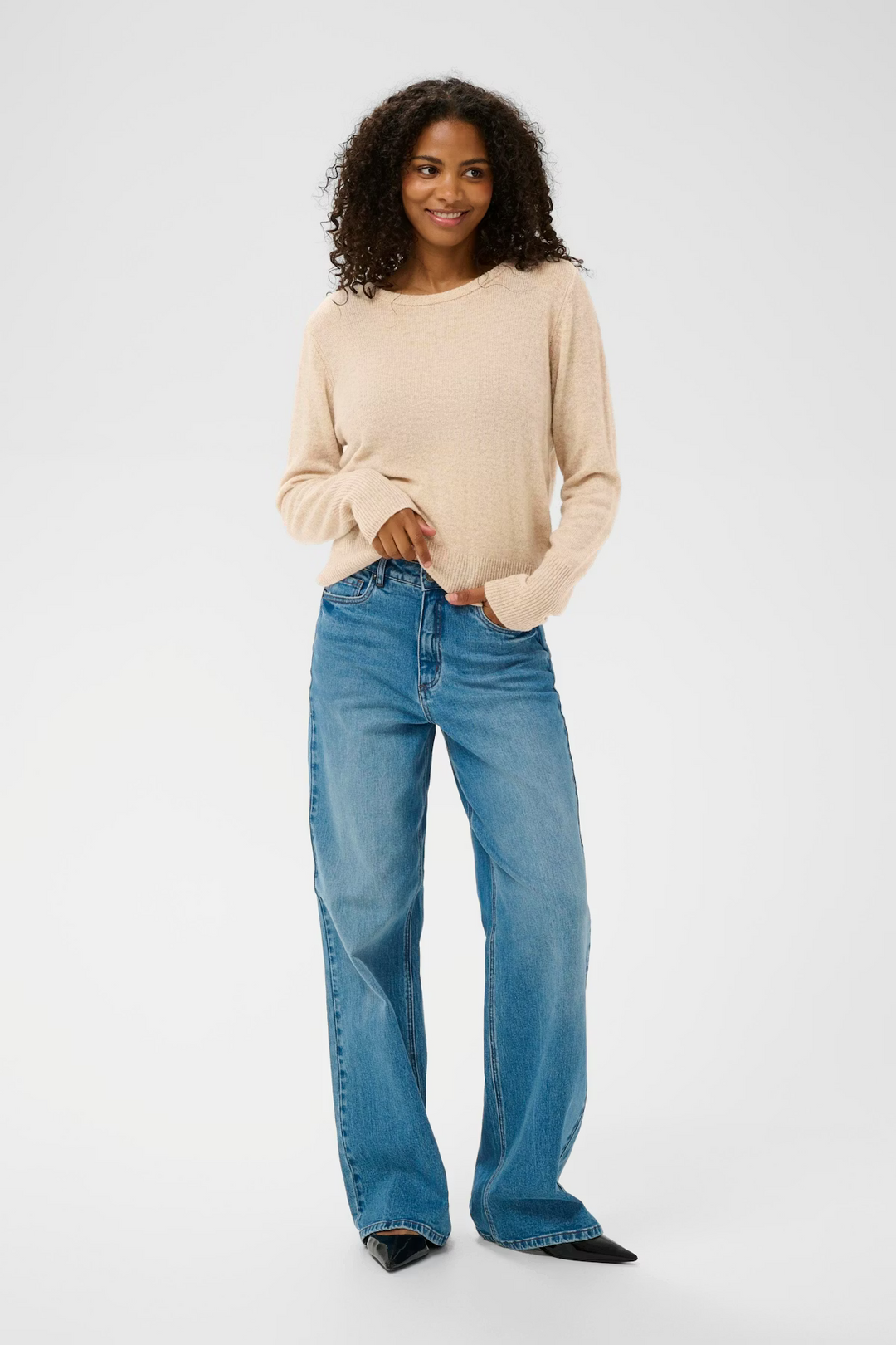 KAFFE KAcashie Pullover Feather Gray Melange