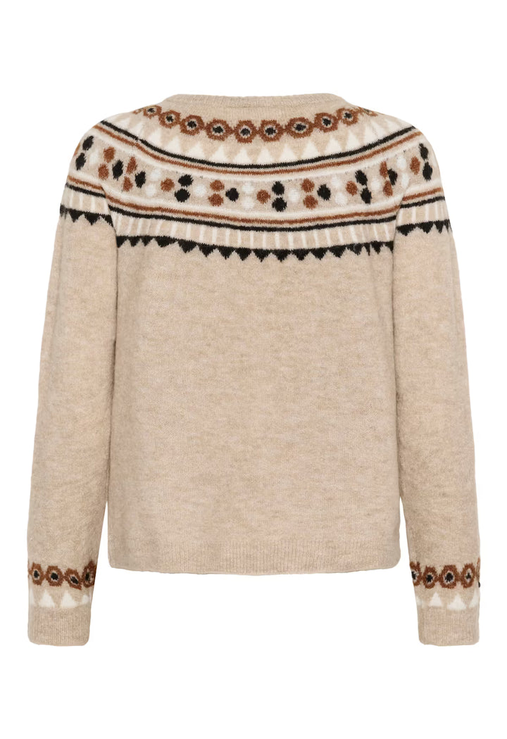 CREAM CRCherrie pullover Cobblestone Melange