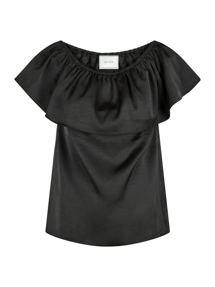 NEO NOIR Kris Heavy Sateen Top Black