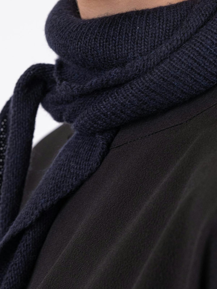 NEO NOIR Misty Knit Scarf Navy