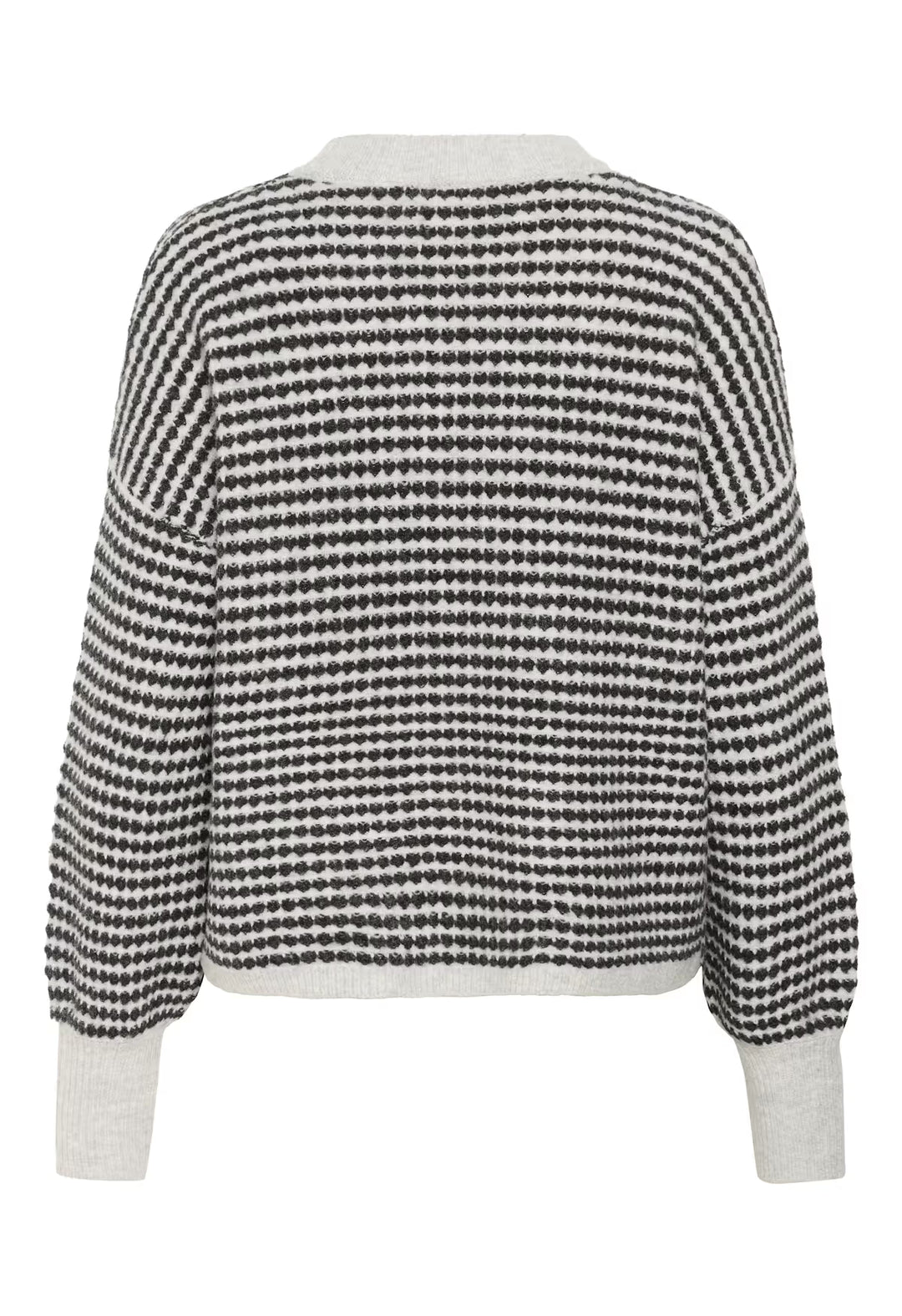 KAFFE KAellery Knit Pullover Light GreyM./Black Structure