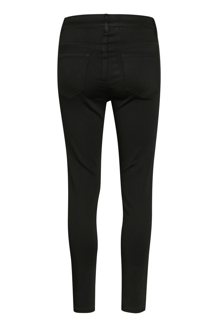 KAFFE KAdima HW Slim Jeans Black Deep