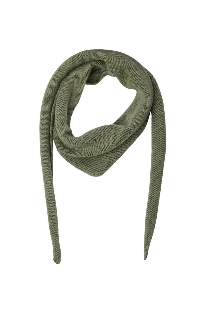 NEO NOIR Misty Knit Scarf Smoke Green