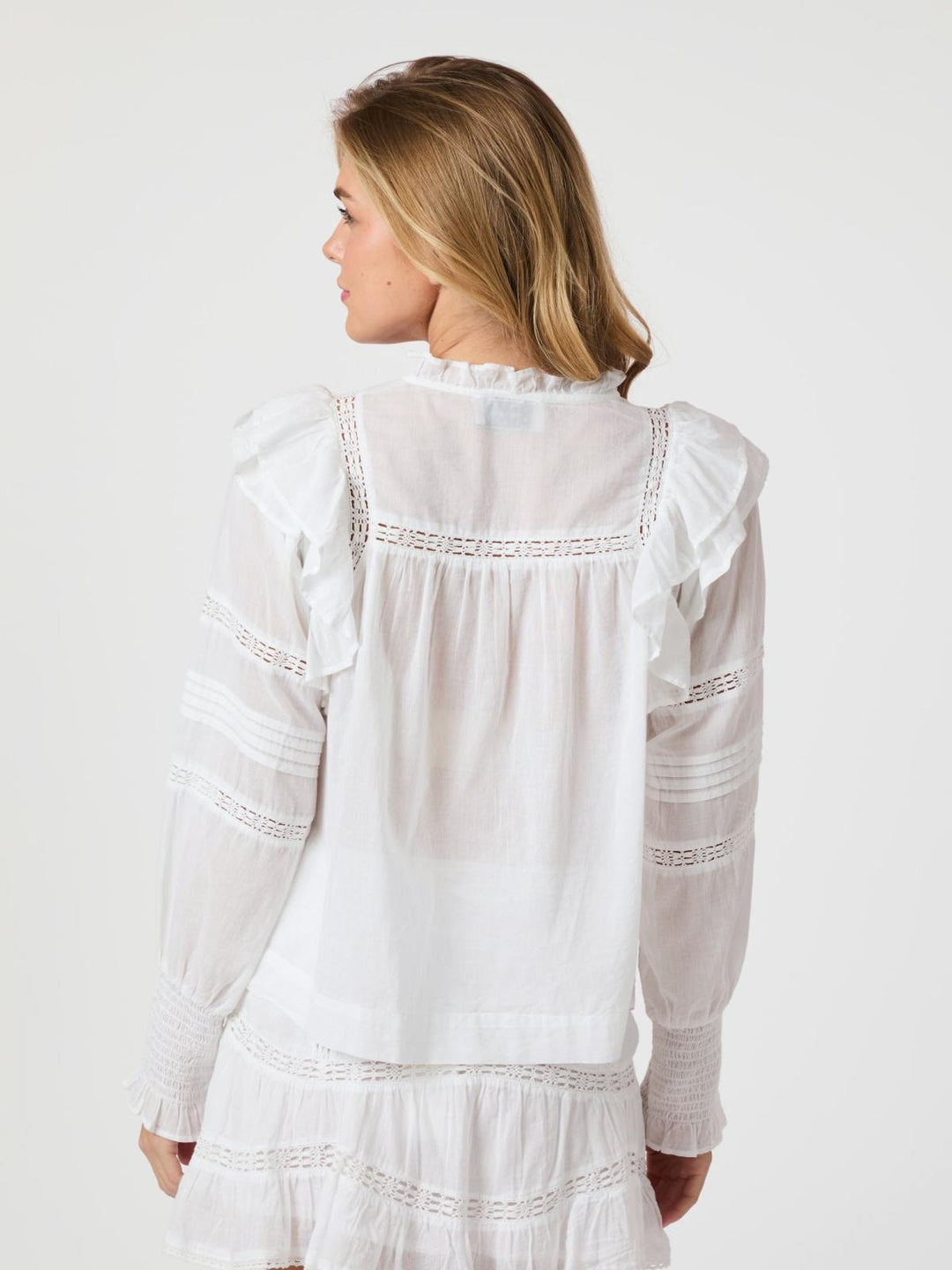 NEO NOIR Mauri S Voile Blouse White