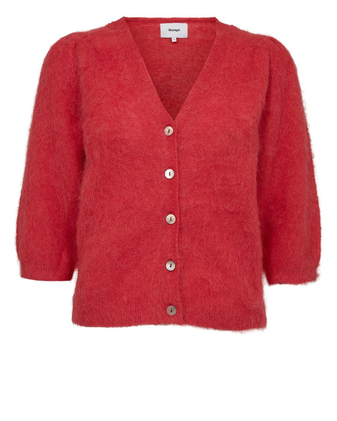 NUMPH NUSURI BRUSHED SS CARDIGAN Fiery Red