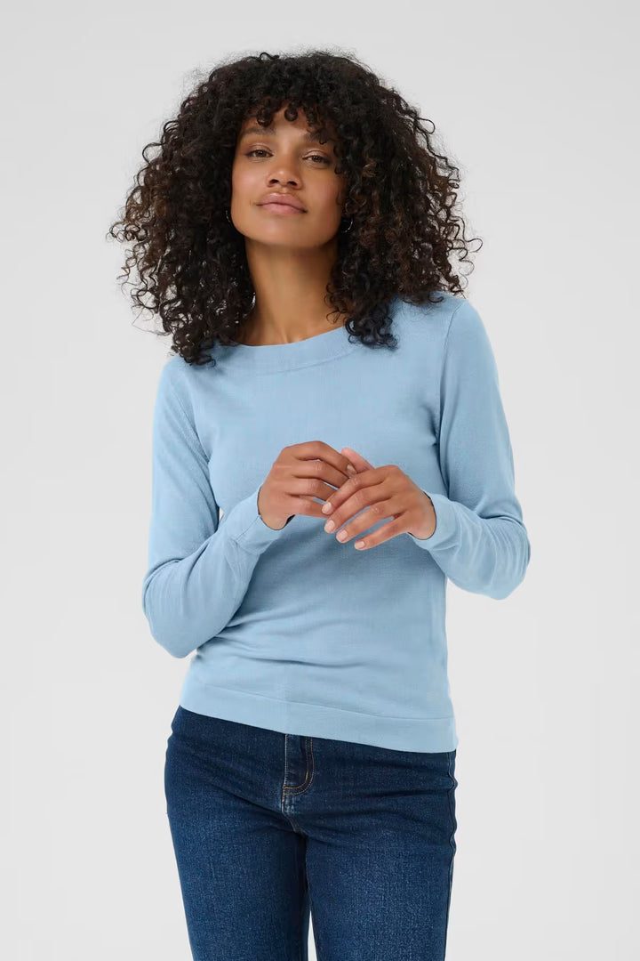 KAFFE KAlizza Knit Pullover Windward Blue