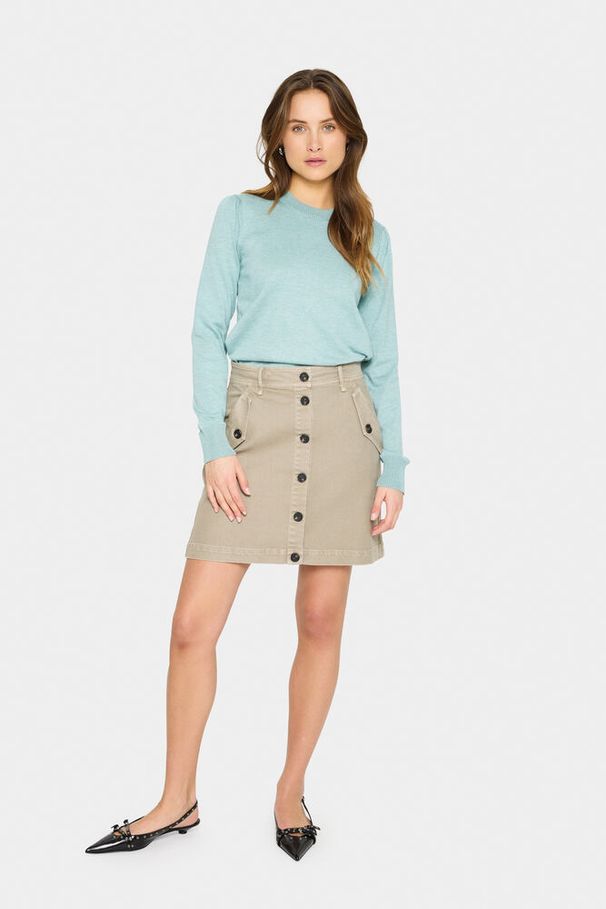 SAINT TROPEZ MilaSZ Pullover Blue Surf Melange