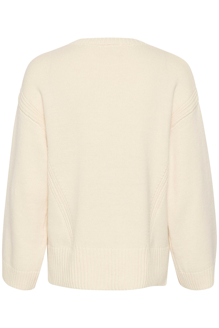 CREAM CRSoffie V-Neck Knit Pullover Eggnog