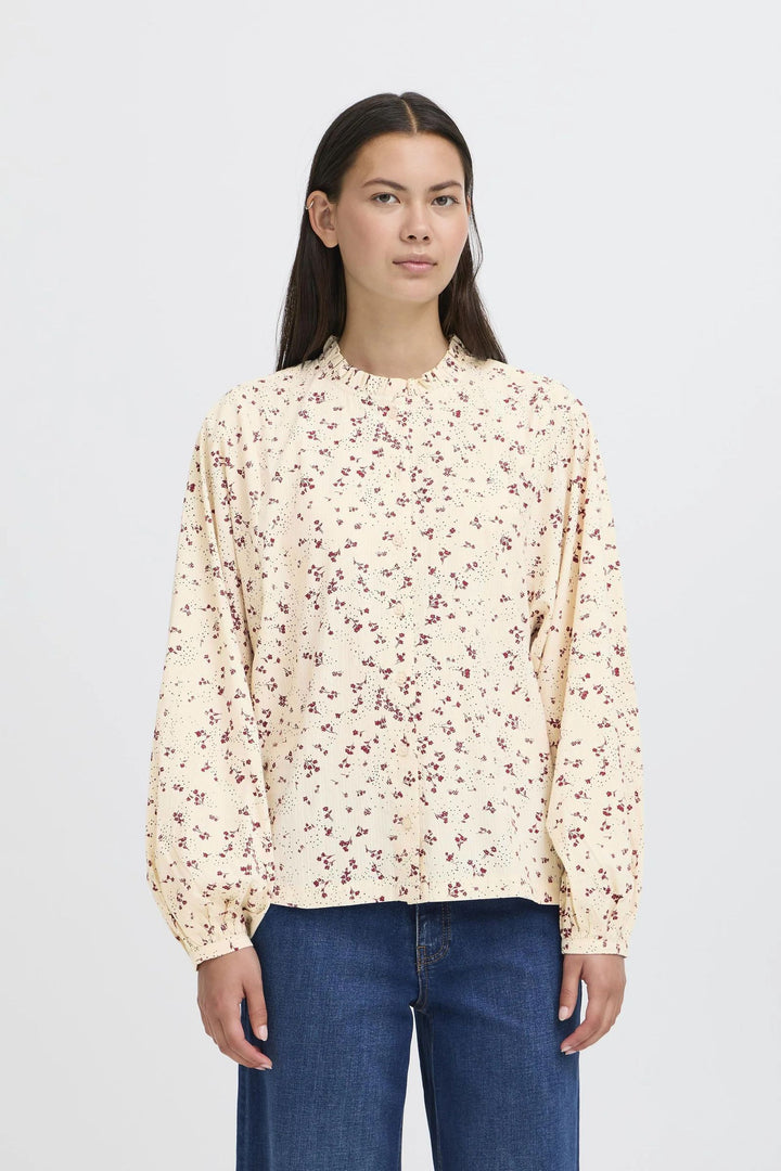 ICHI IHLANORA SH Maroon Small Flower