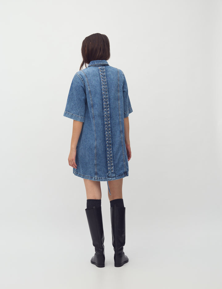 MBYM Balami-M Dress Mid Blue Vintage