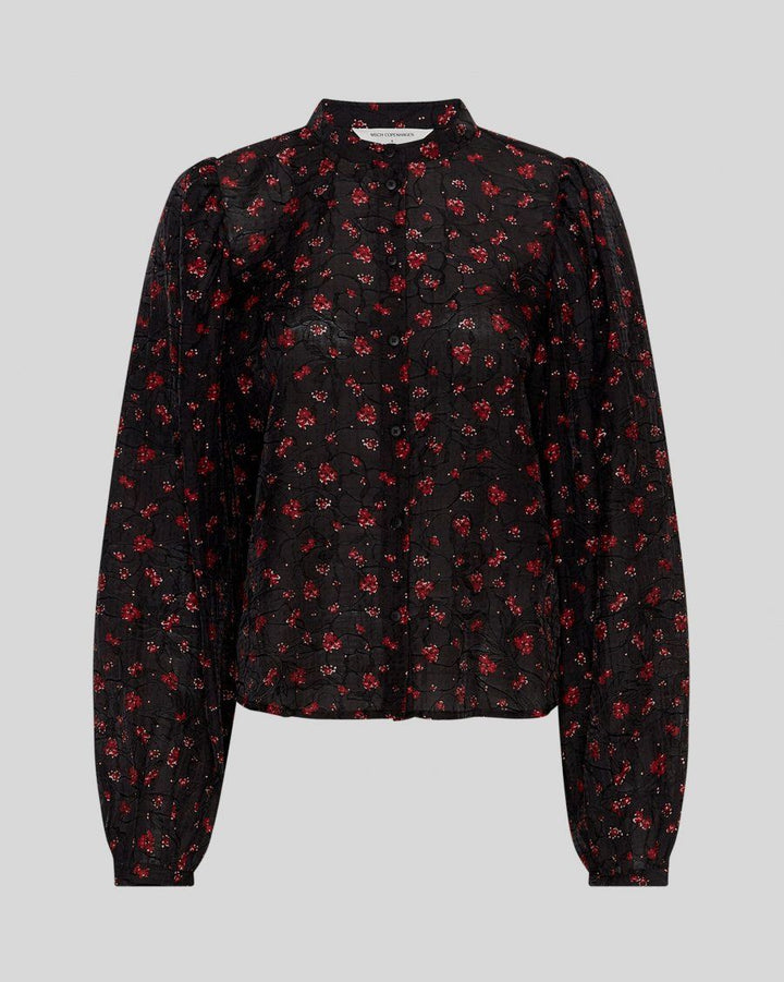 MSCH COPENHAGEN MSCHNancy Shirt AOP Syrah Flower