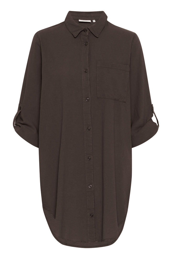 KAFFE KAnaya Shirt Tunic Black Oyster