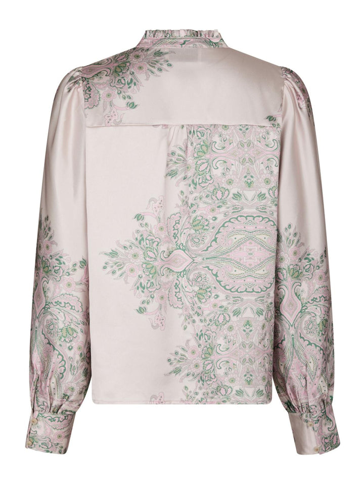 NEO NOIR Massima Paisley Border Blouse Rose