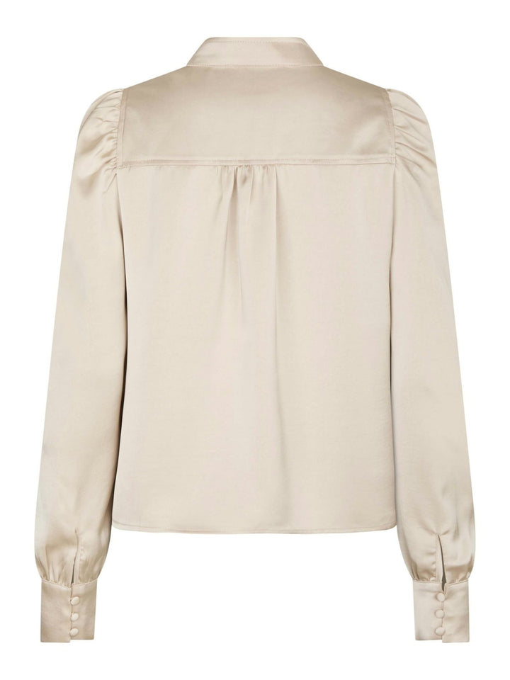 NEO NOIR Rosslyn Heavy Sateen Blouse Champagne