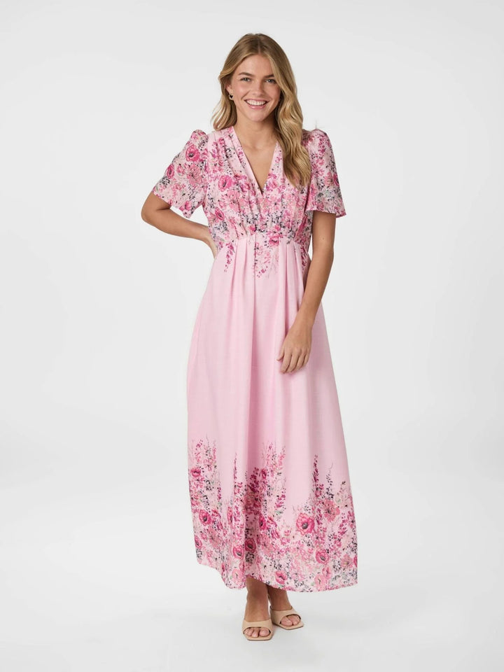 NEO NOIR Serna Flower Dress New Cols Light Pink
