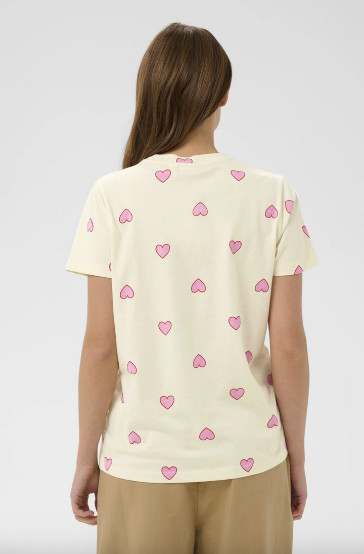 SAINT TROPEZ PixilinaSZ T-Shirt Offwhite Bonbon Big Heart