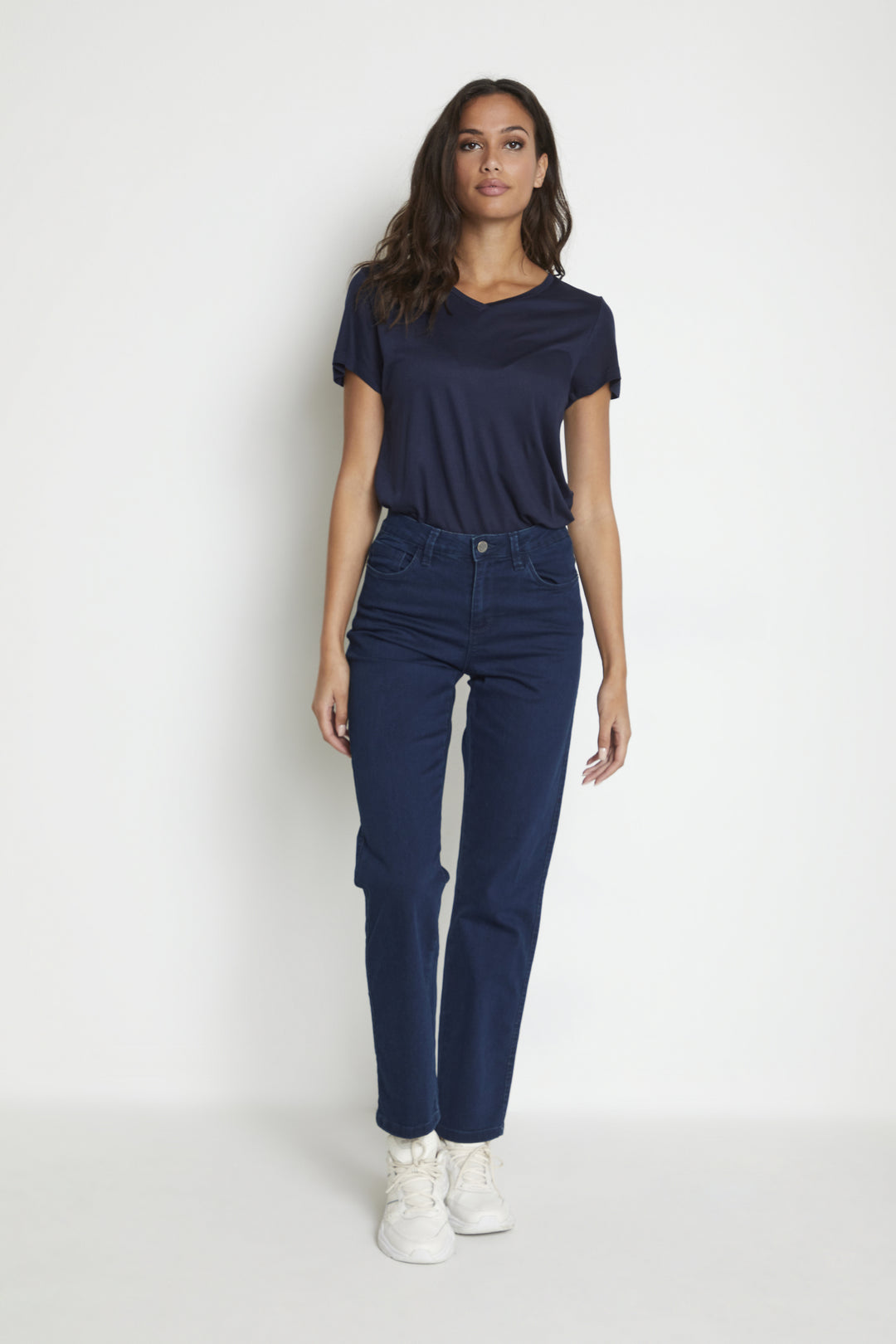 KAFFE KAvicky Straight Jeans Dark Blue Denim