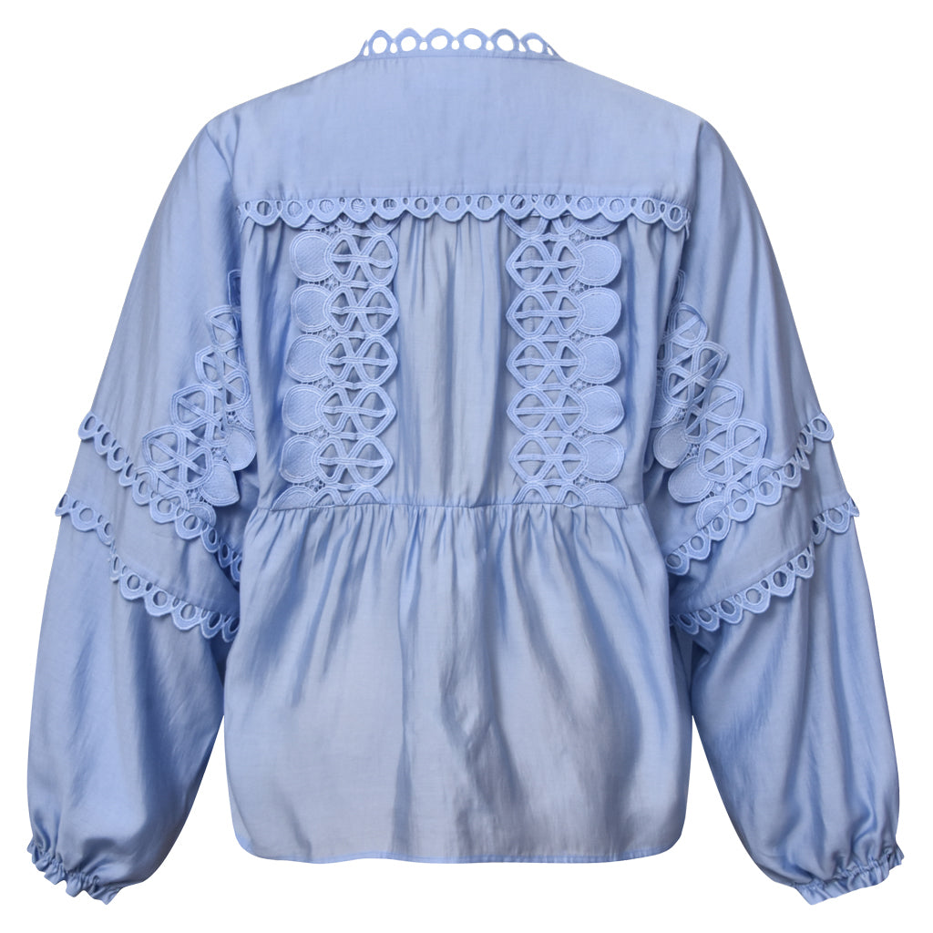 GOSSIA KaiaGO Lace Blouse Light Blue