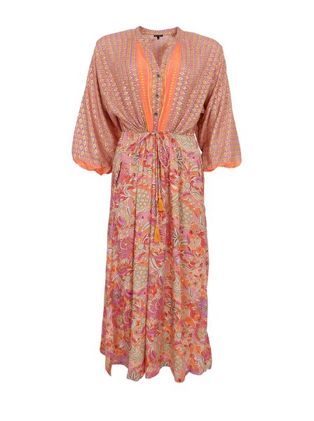 BLACK COLOUR BCLuna Raglan Dress Pacifique Orange Mix