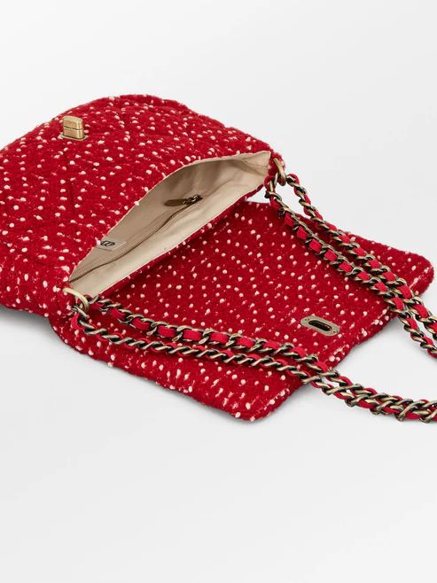 BECKSÖNDERGAARD Boucle Hollis Bag Red Ochre