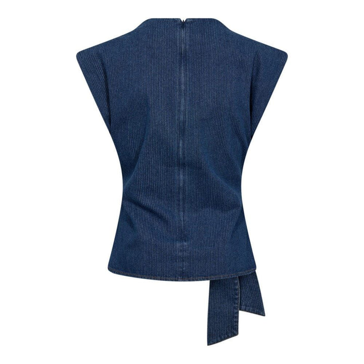 CO`COUTURE KimmyCC Pleat Top Dark Denim