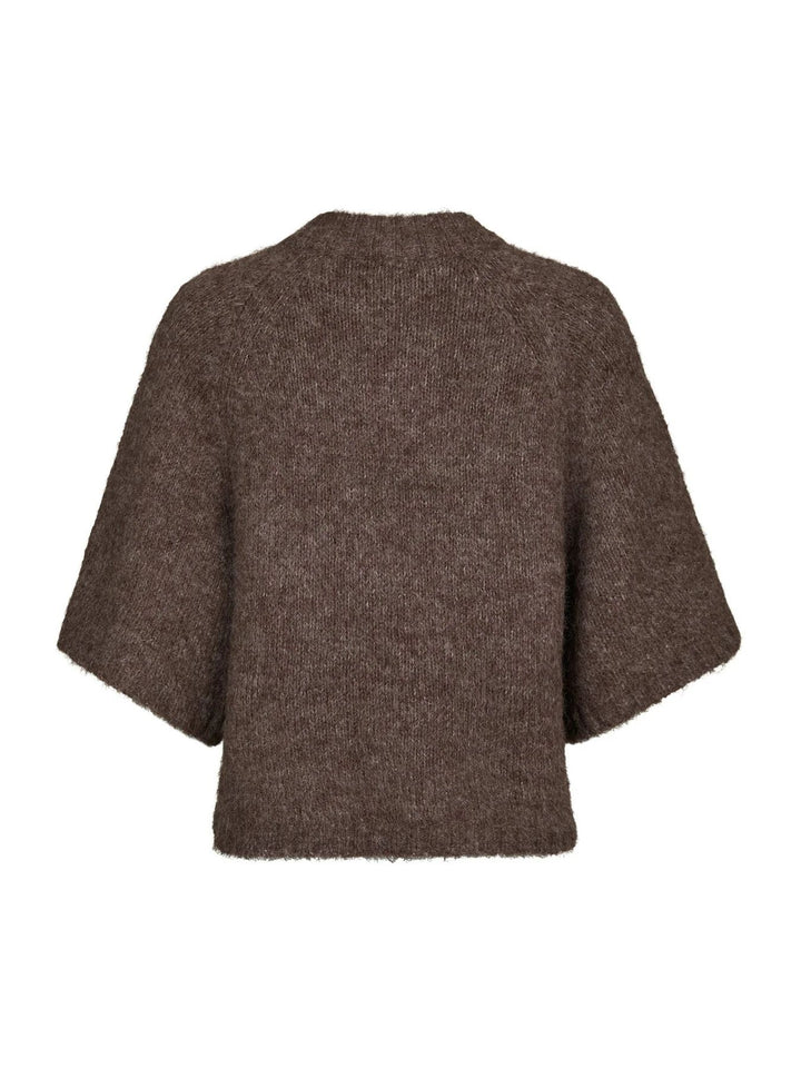 NEO NOIR Benuta Fluffy Knit Cardigan Light Brown