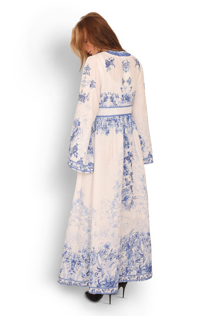 COPENHAGEN LUXE Exclusive Dress Blue Details And Buttons