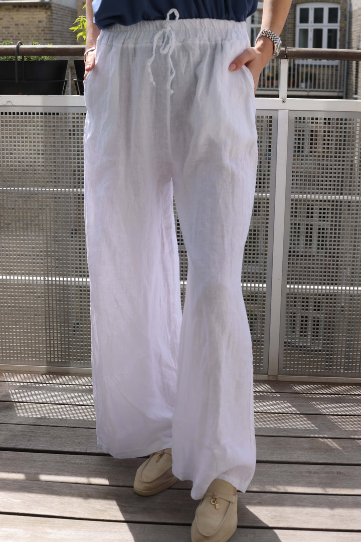 COPENHAGEN LUXE Linen Pants White