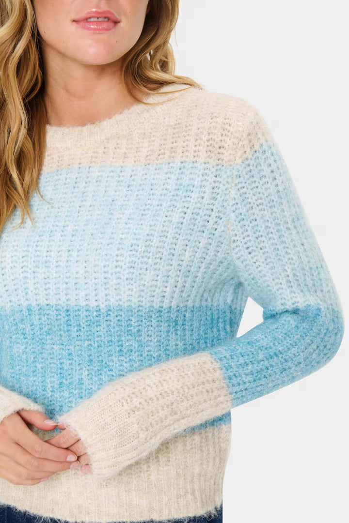 SAINT TROPEZ MandySZ Pullover Aqua Haze Melange