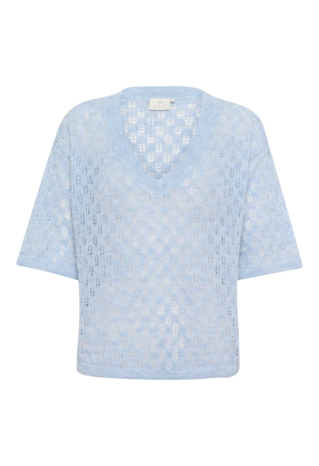 KAFFE KAlourine V-Neck Pullover Windsurfer Melange