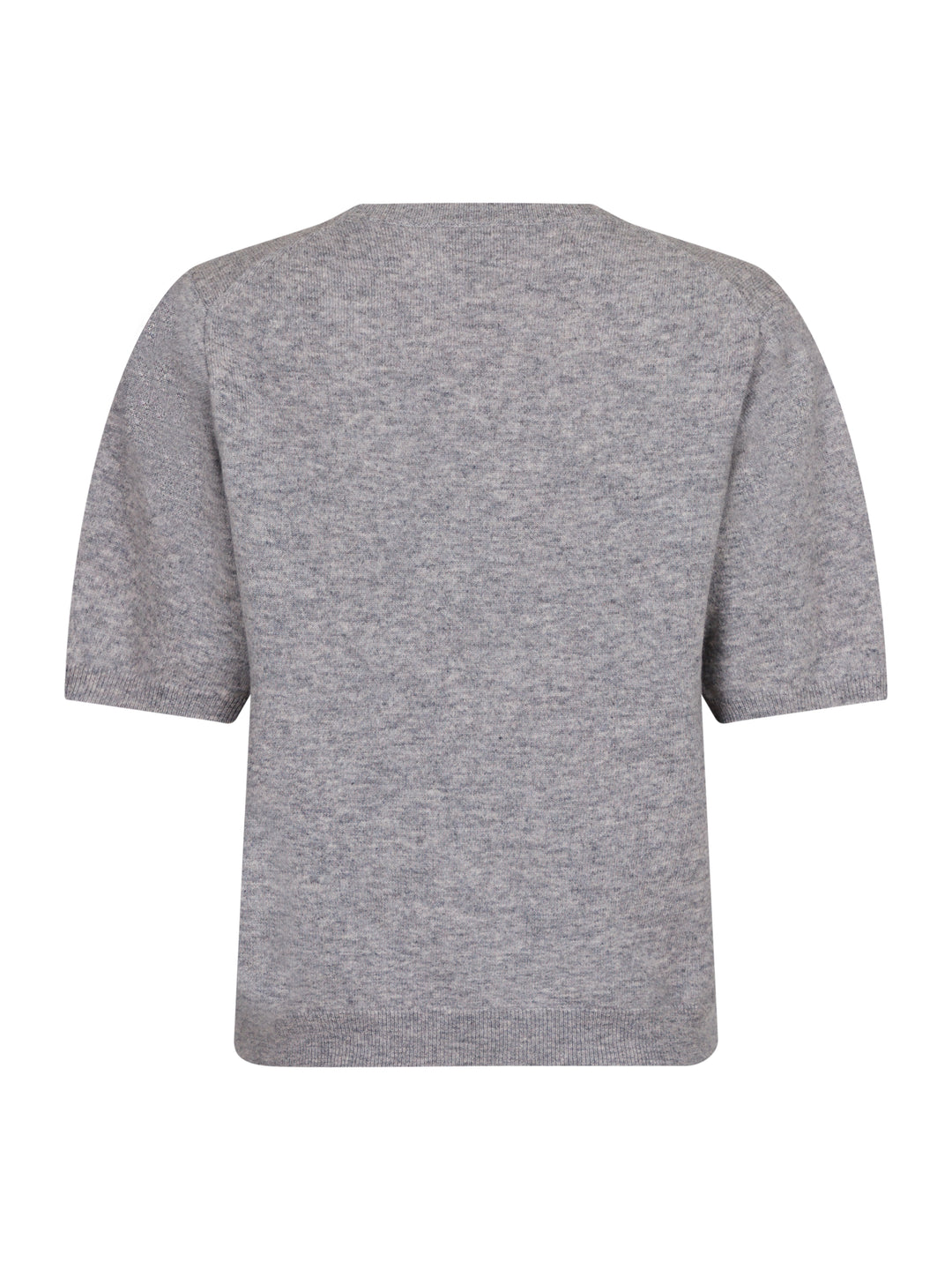 NEO NOIR Missy Knit Tee Light Grey Melange