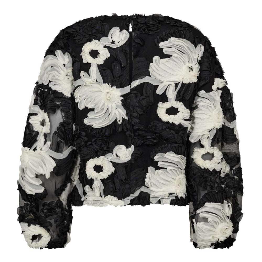 CO´COUTURE FleurCC Fluffy Blouse Black