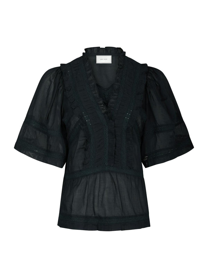 NEO NOIR Evienne S Voile Top Navy