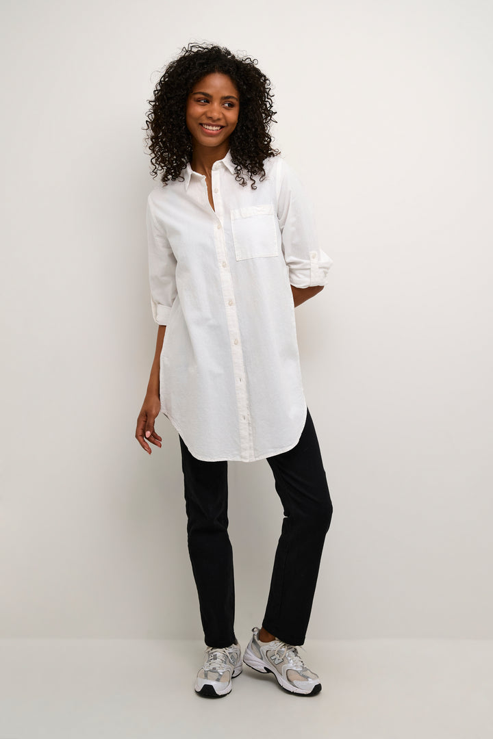 KAFFE KAnaya Shirt Tunic Chalk