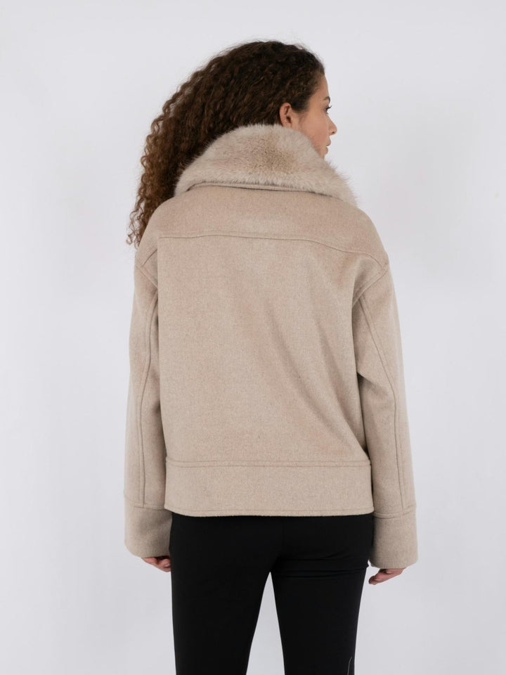 NEO NOIR Pitti Wool Jacket Sand