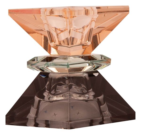 C’EST BON Crystal Holder, Grå/Lys Mint/ Fersken